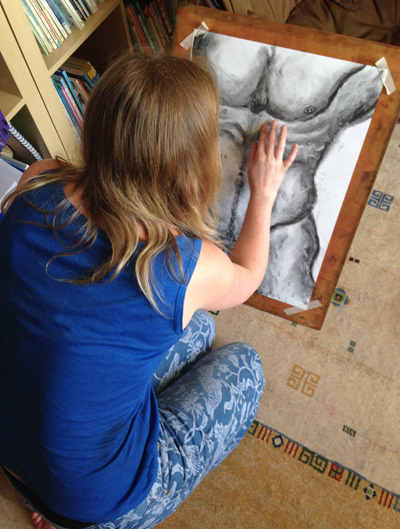 drawing a nude